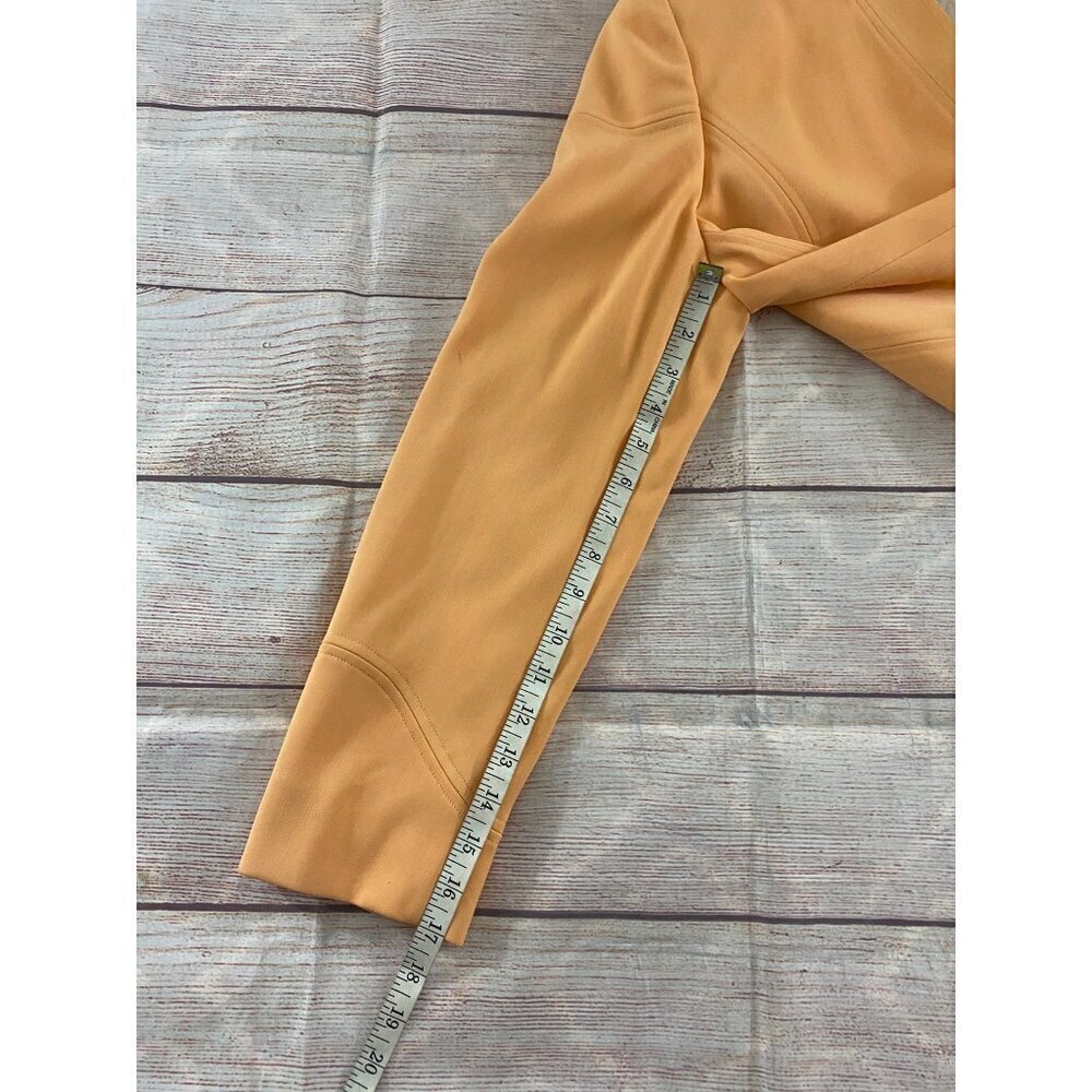 Vintage Escada By Margaretha Ley Orange Creamsicle Button Front Wool Coat - 38 - Picture 8 of 14